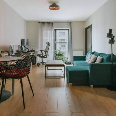 Location longue durée d’un appartement 2 pièces 44 m² dans le nouveau complexe Angel City, Wrocław, Pologne