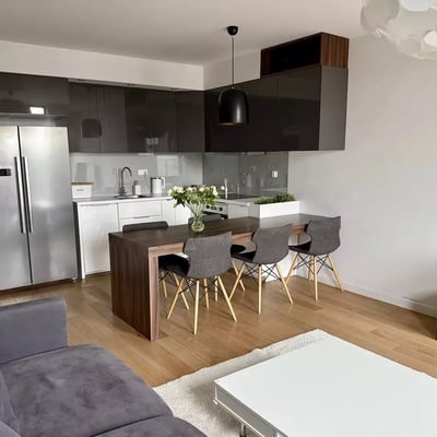 Langzeitmiete einer 3-Zimmer-Wohnung mit 59m² in Krakau, Polen