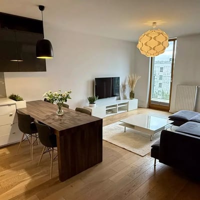 Langzeitmiete einer 3-Zimmer-Wohnung mit 59m² in Krakau, Polen