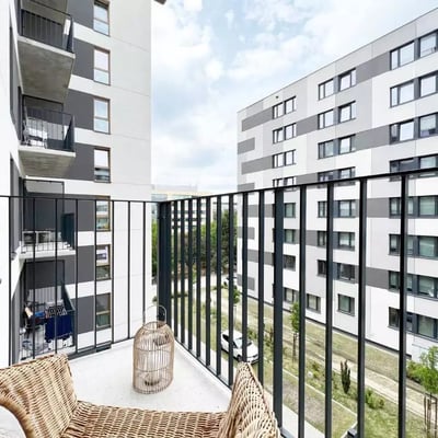 Long-term rental of a 2-room apartment 38m² in Mokotów district, Warsaw, Poland