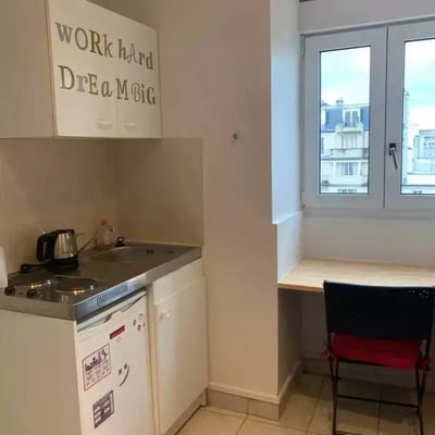 Long-term rental of 10 m² studio, 15th arrondissement, Paris, France