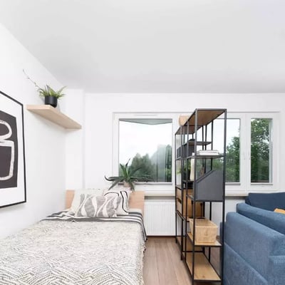 Long-term rent: 1-room apartment 33 m² in Prądnik Czerwony, Krakow, Poland