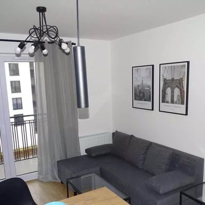 Long-term rental 2-room apartment 42 m², Wrocław, Poland