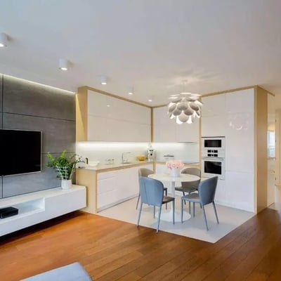 Location longue durée appartement 3 pièces 78 m², Dolny Mokotów, Varsovie, Pologne