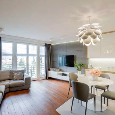 Location longue durée appartement 3 pièces 78 m², Dolny Mokotów, Varsovie, Pologne