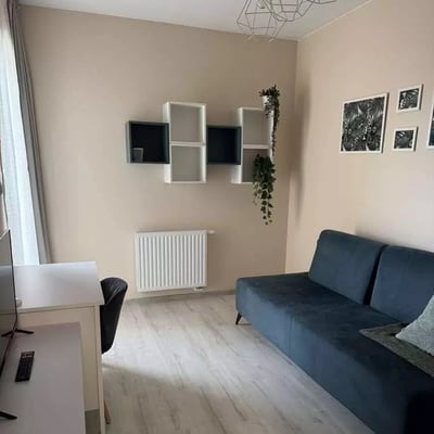 Long-term rental 2-room apartment, 40 m², Port Popowice district, Wrocław, Poland