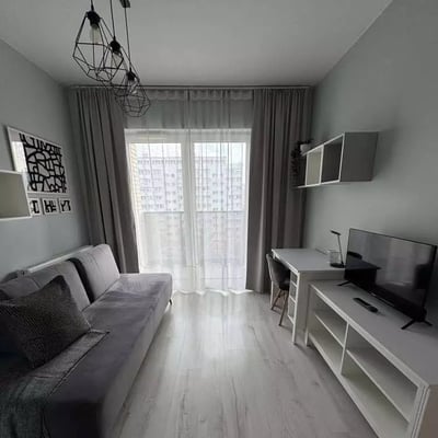 Long-term rental 2-room apartment, 40 m², Port Popowice district, Wrocław, Poland