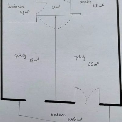 Long-term rental of a 2-room apartment, 48 m², in the Krowodrza district, Krakow, Poland