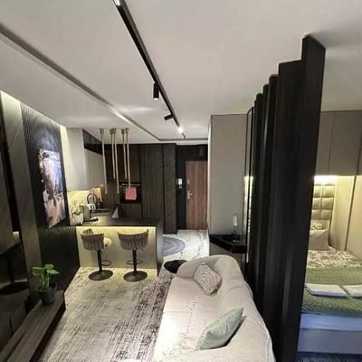 Langzeitmiete einer Designerwohnung mit 30 m² in Krakau, Polen