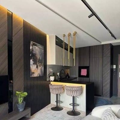 Langzeitmiete einer Designerwohnung mit 30 m² in Krakau, Polen