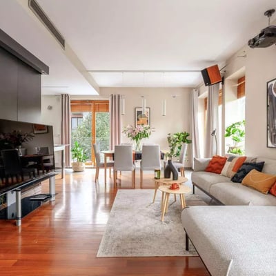 Долгосрочная аренда пентхауса 200 м², Мокотув, Варшава, Польша