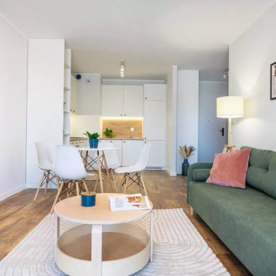 Langzeitmiete einer 2-Zimmer-Wohnung 43 m², Breslau, Polen