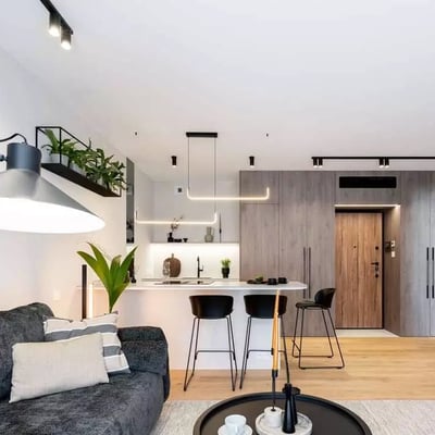 Langzeitmiete: 2-Zimmer-Wohnung 45 m² in einem grünen Stadtteil von Krakau, Polen