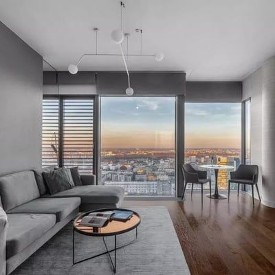 Langzeitmiete: 2-Zimmer-Wohnung 54 m² im Zentrum von Warschau, Polen