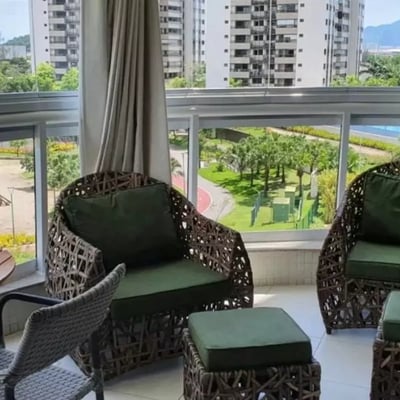 Long-term rental of a 3-bedroom apartment, 110 m², in Barra da Tijuca, Rio de Janeiro, Brazil