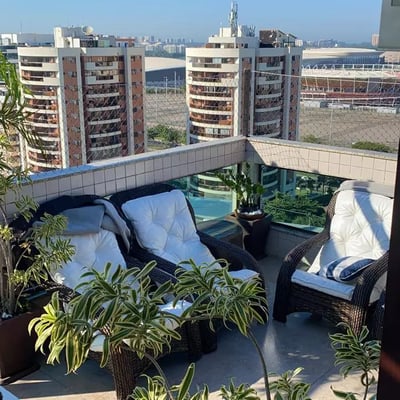 Alquiler a largo plazo de un ático tríplex, 185 m², en Barra da Tijuca, Río de Janeiro, Brasil