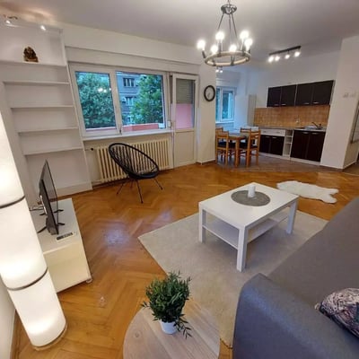 Long-term rental of a 2-room apartment, 48 m², Palilula, Belgrade, Serbia