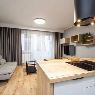 Miete einer stilvollen 3-Zimmer-Wohnung, 66 m², Podgórze Duchackie, Krakau, Polen