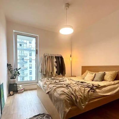 Miete einer modernen 2-Zimmer-Wohnung, 40 m², Port Popowice, Breslau, Polen