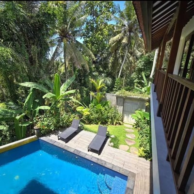 Rental of a designer villa with jungle views, Lodtunduh, Ubud, Bali, Indonesia