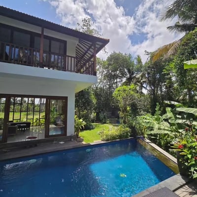 Rental of a designer villa with jungle views, Lodtunduh, Ubud, Bali, Indonesia