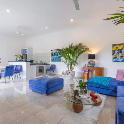 Rental of a bright villa with rice field views, Lodtunduh, Ubud, Bali, Indonesia