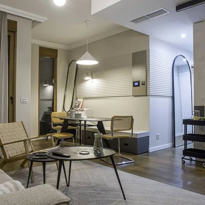 Rent of a two-room apartment in a new building, 47 m², Belgrade, Vračar, Serbia