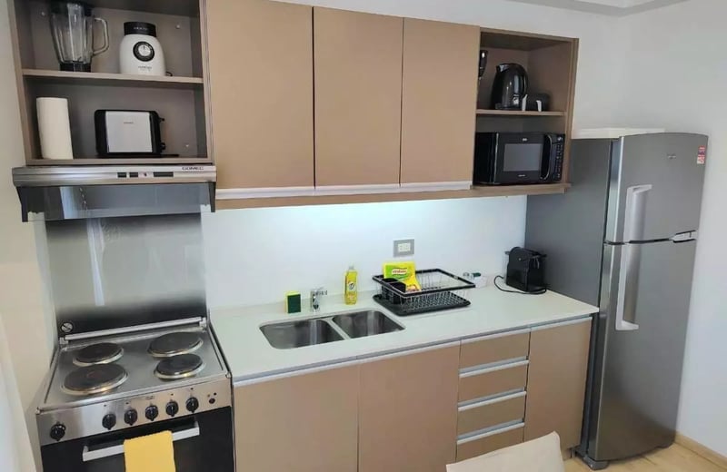 Long-term rental in Buenos Aires: Bright 2-room apartment with terrace in Belgrano