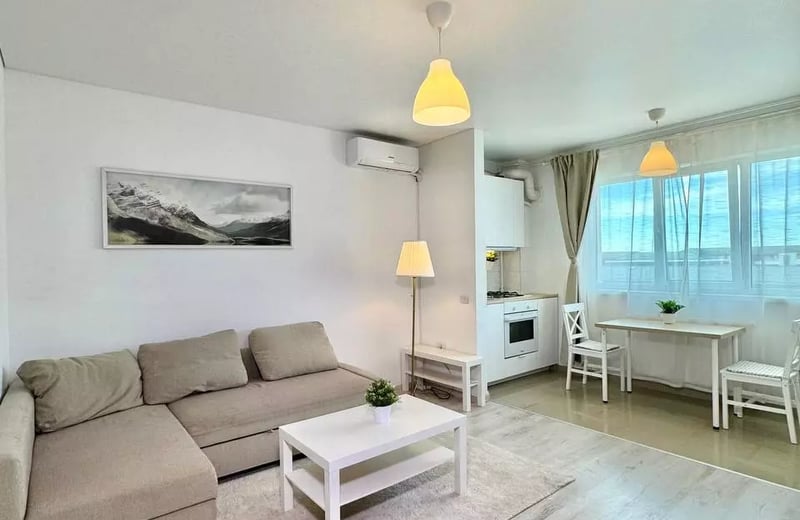 Acogedor estudio renovado en Militari Residence, Bucarest – alquiler a largo plazo