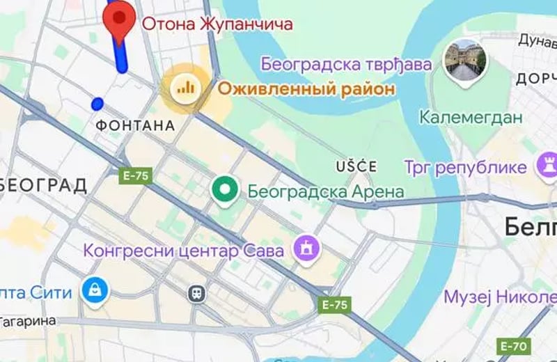 Долгосрочная аренда двухкомнатной квартиры в Новом Белграде, Сербия