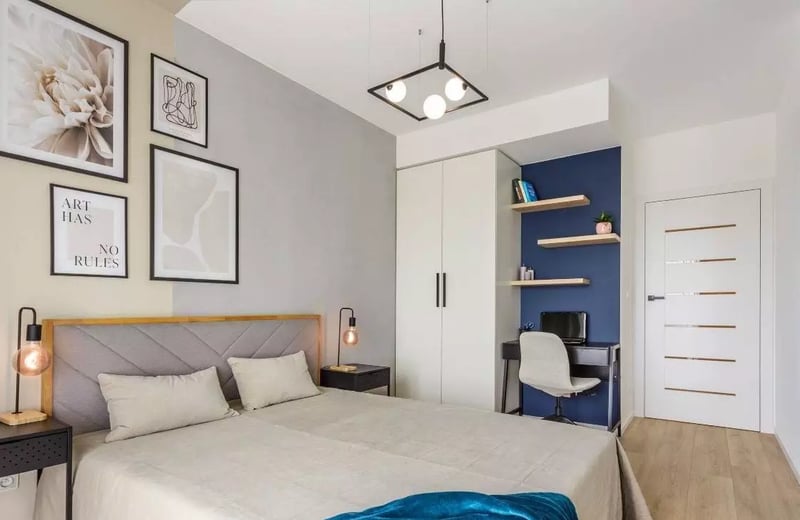 Long-term rental 2-room apartment in Mokotów, Warsaw, Poland