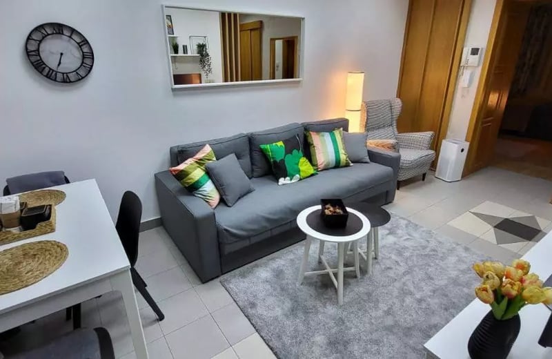 Alquiler a largo plazo Apartamento de dos habitaciones en Belgrado frente al Waterfront y al centro comercial Galleria