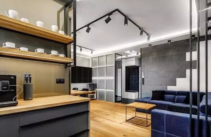 Long-term rental of a modern 3-room apartment in Wola (Warsaw) with a balcony and underground parking