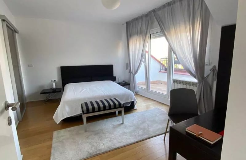 Long-term rental two-level penthouse in Vračar, Belgrade, Serbia