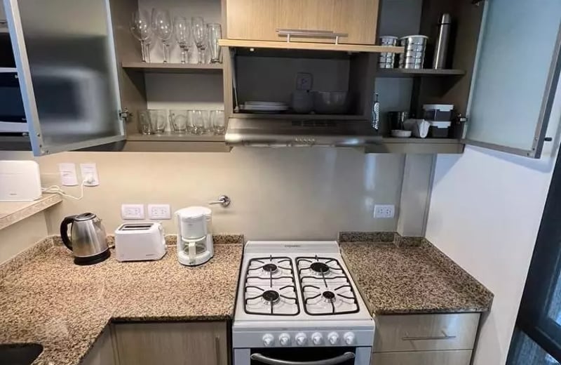 Long-term rental studio with balcony and washing machine in Núñez, Buenos Aires