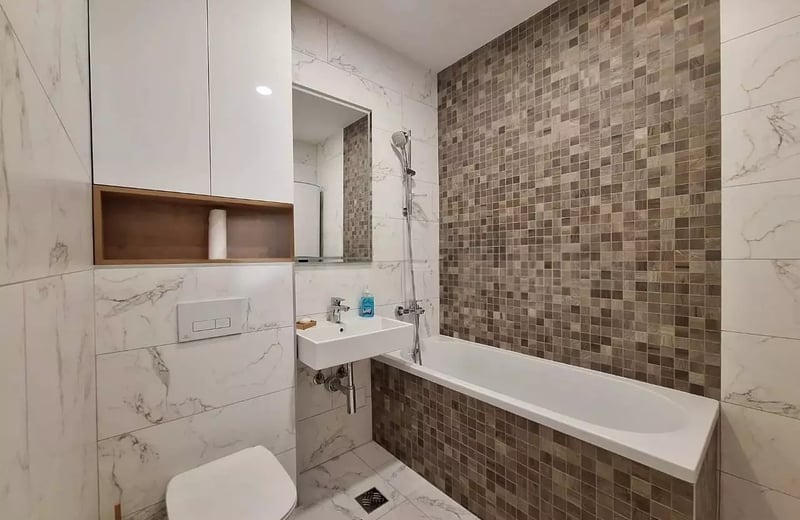 Alquiler a largo plazo de apartamento de 3 habitaciones en el complejo premium Savada 3, Nuevo Belgrado