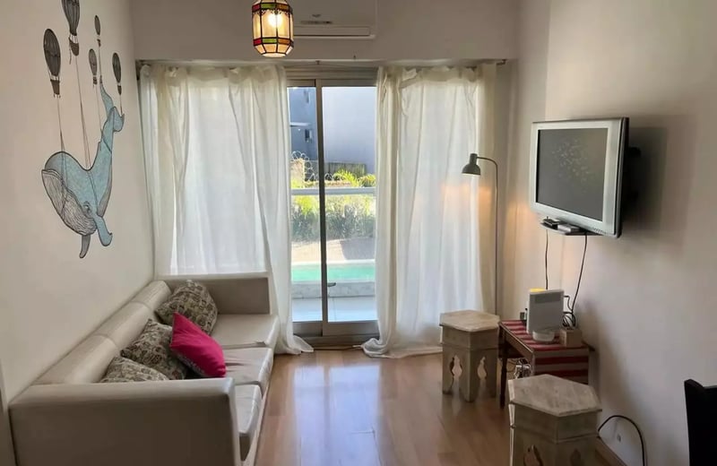 Alquiler a largo plazo en Buenos Aires: departamento de 2 ambientes 45m² en Palermo con pileta y gimnasio