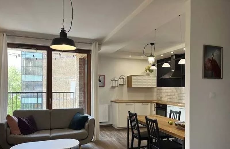Long-term rental in Kraków modern 2-room apartment, 49 m², with balcony, Dębniki district