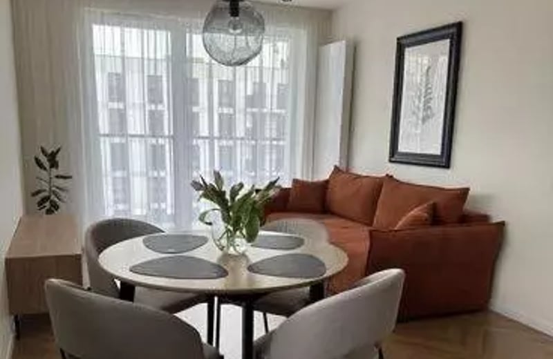 Long-term rental modern 3-room apartment with balcony in the Dębniki district, Kraków