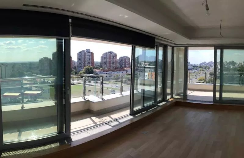 Long-term rental in Belgrade — bright 126 m² penthouse with 2 bedrooms and terrace in premium A Block, New Belgrade