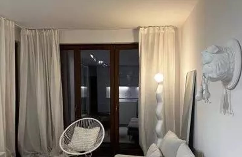 Long-term rental of a stylish 44 m² 2-room apartment with a balcony in the Stare Podgórze district, Krakow