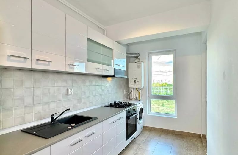 Langzeitmiete einer 2-Zimmer-Wohnung mit Balkon in Bukarest, Rumänien