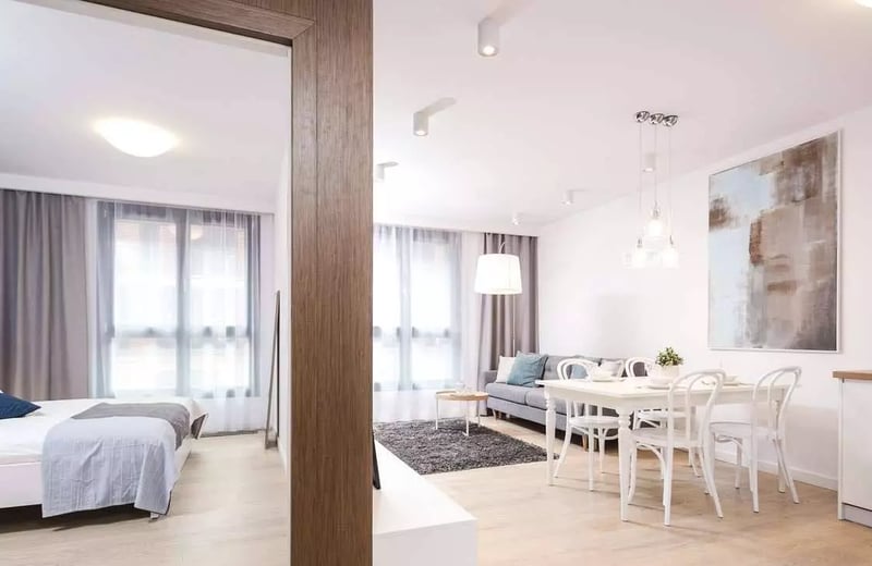 Langzeitmiete einer 2-Zimmer-Wohnung im historischen Stadtteil Kazimierz, Krakau, Polen