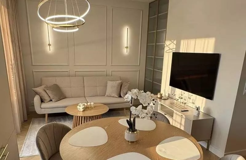 Langzeitmiete einer 55 m² großen Dreizimmerwohnung im Stadtteil Włochy, Warschau, Polen