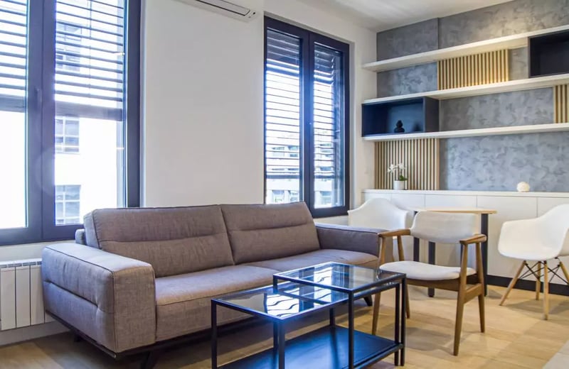 Langfristige Vermietung einer 2-Zimmer-Wohnung mit 40 m² in einer Premium-Wohnanlage, Belgrad, Serbien