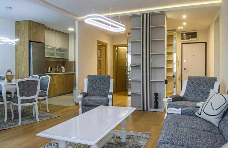 Long-term rental of a 2-room apartment 64m² in New Belgrade district, Belgrade, Serbia