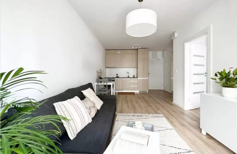 Langfristige Vermietung einer 2-Zimmer-Wohnung mit 38m² im Stadtteil Mokotów, Warschau, Polen