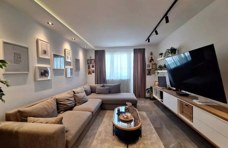Langzeitmiete einer 3-Zimmer-Wohnung 65m² im Zentrum von Zemun, Belgrad, Serbien