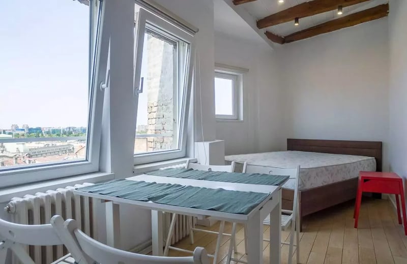 Langzeitmiete eines Studios 38 m² im Stadtzentrum, Belgrad, Serbien