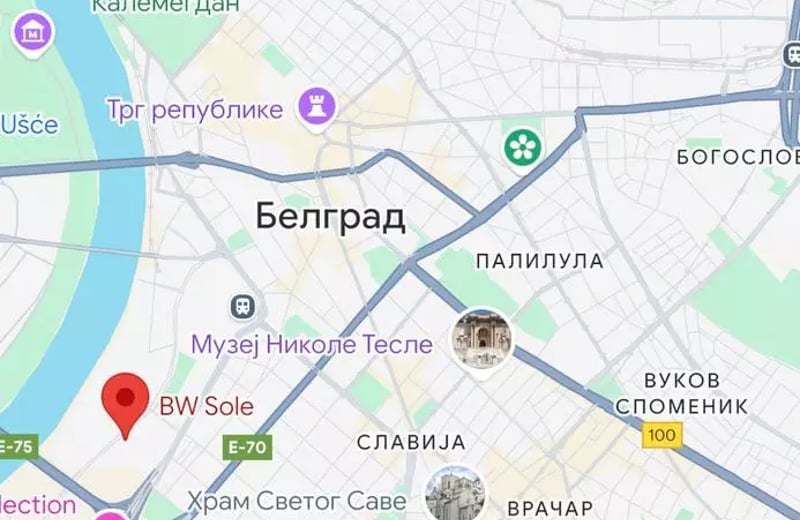 Location longue durée d’un appartement 3 pièces de 82 m² dans la résidence premium BW Sole, Belgrade, Serbie